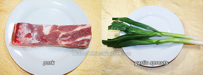 Ingredients of Fried Pork with Salted Pepper