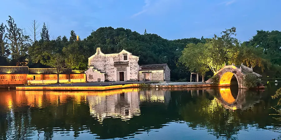 Night View of Wuzhen Water Town