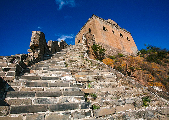 Broken Wall and Steps at Jinshanling