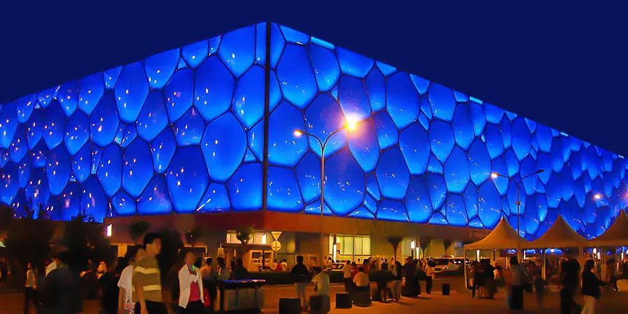 Water Cube at Night