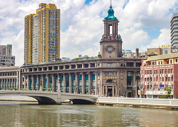 Western-style buildings by the Huangpu River