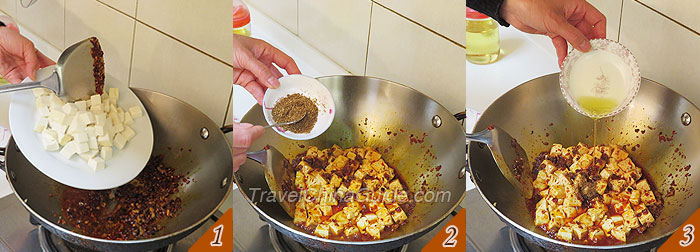Stir-frying the Tofu