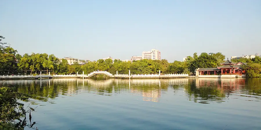 The Bridge on the Lake in Two Rivers Four Lakes