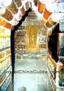 Inside the pagoda