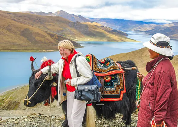 Holy lake in Tibet