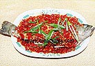 Steamed Fish with Chopped Red Chili