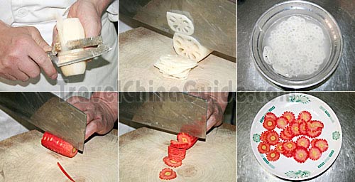 Preparation for Cold Lotus Root in Vinegar Sauce