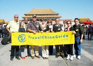 Our Tour Group in Forbidden City, Beijing