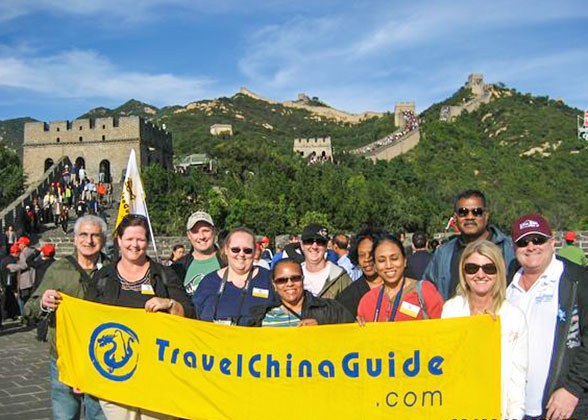 Our tour group on Badaling Great Wall