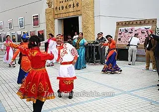 Uygur people in the Ghost Town