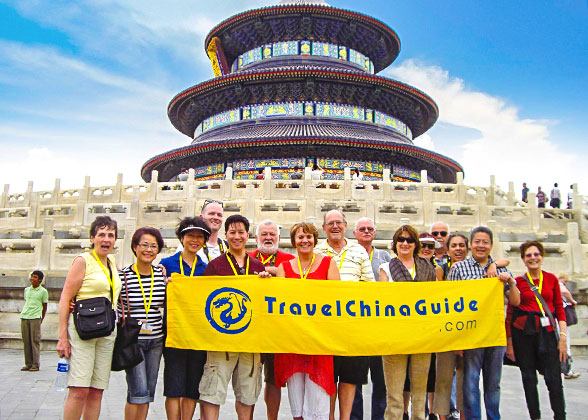 Our Tour Group in Temple of Heaven