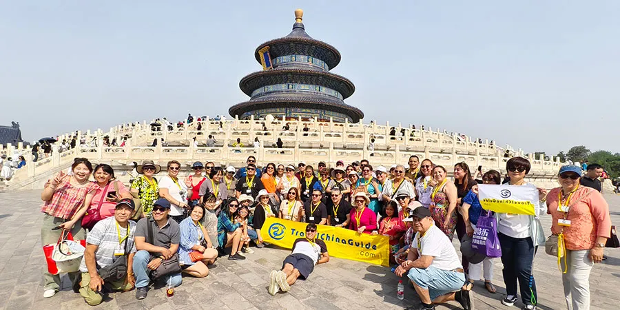 Our Tour Group in Temple of Heaven