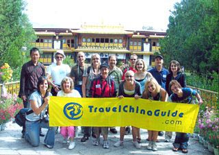 Our Tour Group at Norbulingka