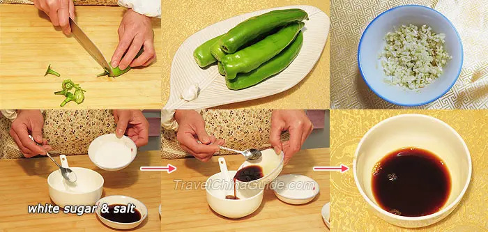 Preparation of Pan-Seared Green Chili Pepper