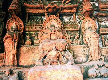 Stone Carving of Buddha on the cliff near the Giant Buddha