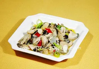 Straw Mushroom with Shallot, Sichuan Restaurant