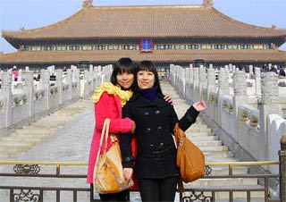 Our Staff in Forbidden City, Beijing