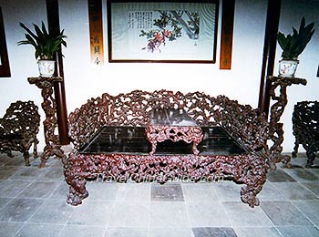 Carved Root Furniture in Fragrance Hall
