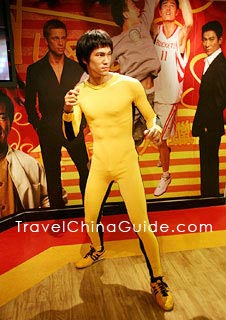 Wax statue of Bruce Lee