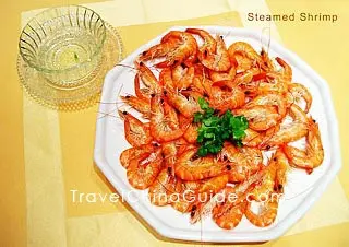 Steamed Shrimps