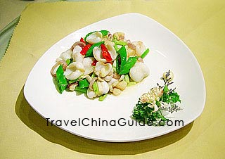 Fried Cuttlefish with Green Pepper, Prince Restaurant 