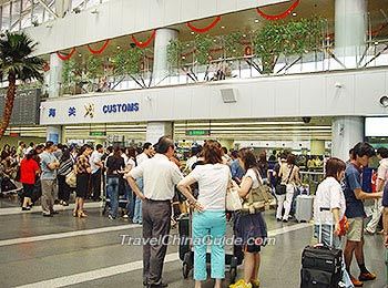 Customs in Beijing Capital International Airport 