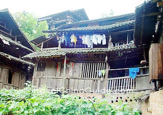 Local residence in a Dong village 