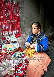 Stall selling handicrafts 
