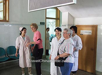 Foreigners in a Chinese hospital