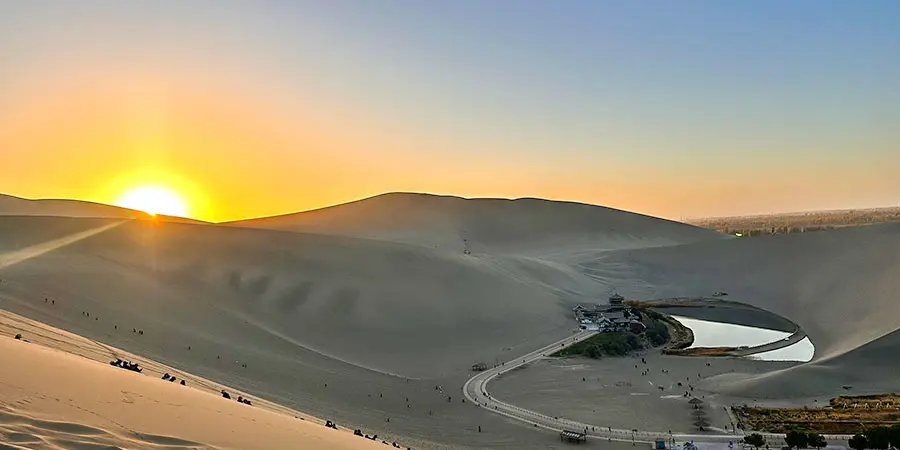 Crescent Lake in Gansu