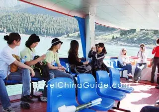 A boat trip on the Heavenly Lake