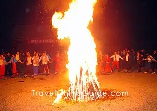 Bonfire Party, Red Maple Lake Scenic Area 