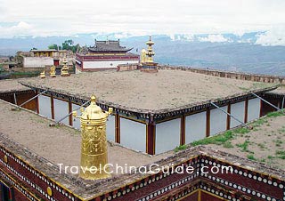 The top of a Tibetan Monastery
