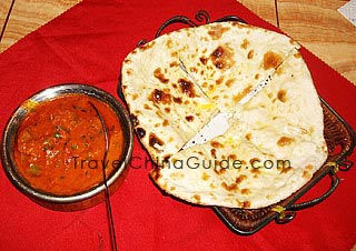 Chapati in an Indian Restaurant 