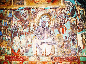 Colorful Mural Painting in Mogao Caves, Dunhuang