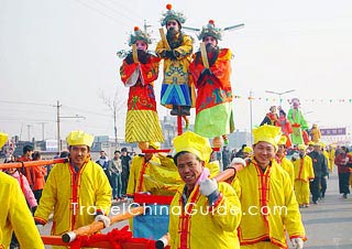 Shehuo, a kind of folk art performance in north China
