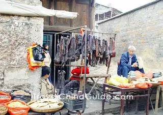 Preserved ham on sale in the market