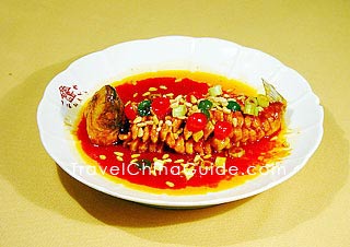 Sweet and Sour Fish in the Shape of a Squirrel, Sichuan Restaurant 