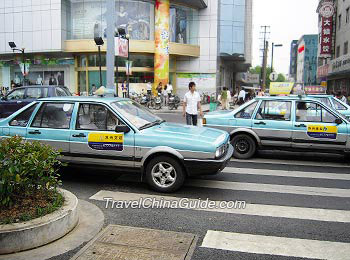 Taxis in Suzhou 