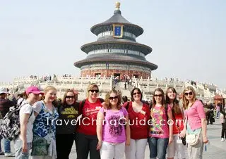 Student Tourists in Temple of Heaven, Beijing