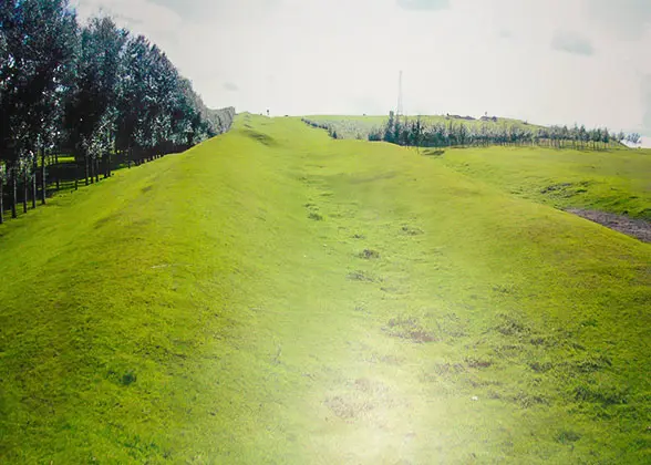 Ruins of Jin Great Wall on the Border of Gannan County in Heilongjiang and Inner Mongolia