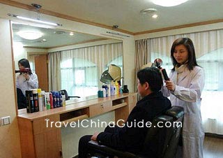 Beauty salon on the cruise ship requires additional charges.