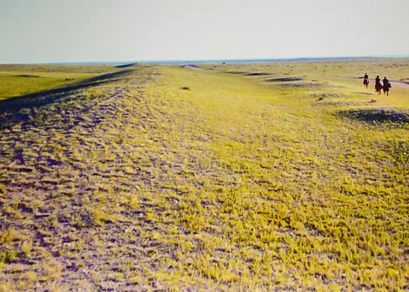 Ruins of Jin Great Wall in Siziwang Banner, Inner Mongolia