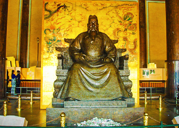 Statue of Zhu Di, the third emperor of Ming Dynasty