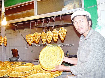 Nang, typical food of Uygur Minority in Xinjiang