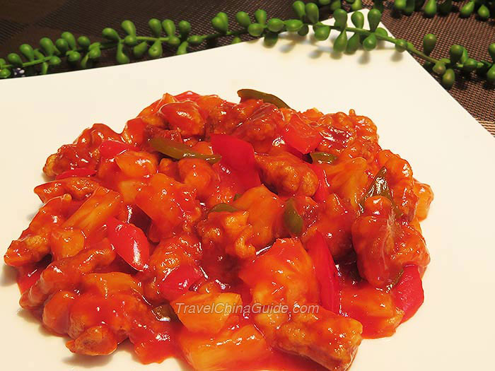Sweet and Sour Pork with Pineapple Completed