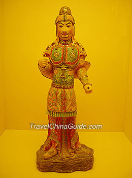 Pottery Figure of a Military Official, Tang Dynasty