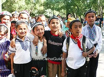 Children of Uygur Minority