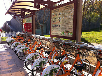 Take a bicyle in Xi'an