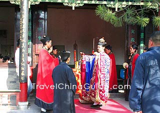 Religious Ceremony in Ba Xi'an An Monastery, Xi'an